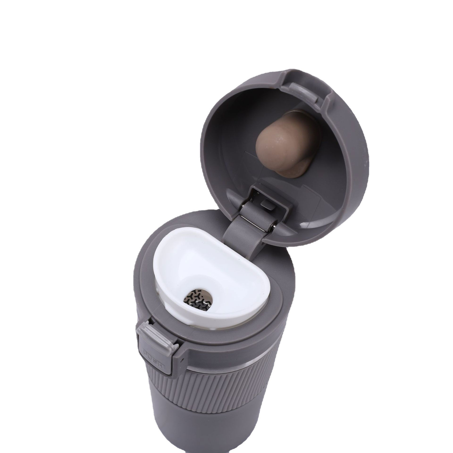 تراول ماگ تبلیغاتی دور سیلیکونی قفل دار کد TM-102 - تصویر 3